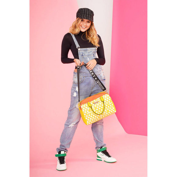 Nicole Lee USA Printed Handbag with Three Pouches
